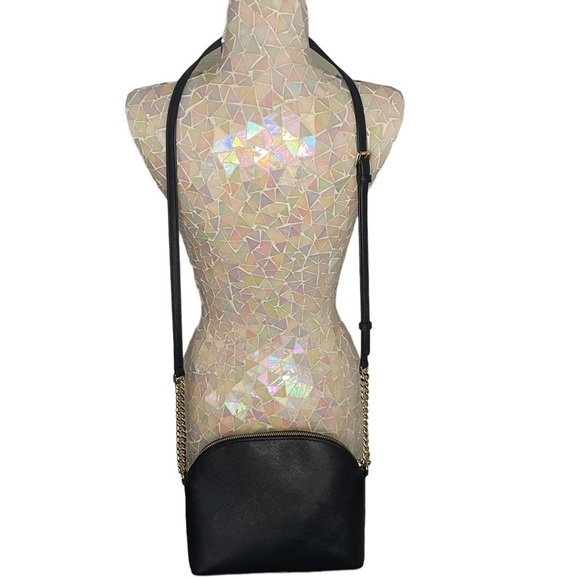 Michael Michael Kors Emmy Medium Saffiano Leather Crossbody Bag Black - Picture 7 of 16